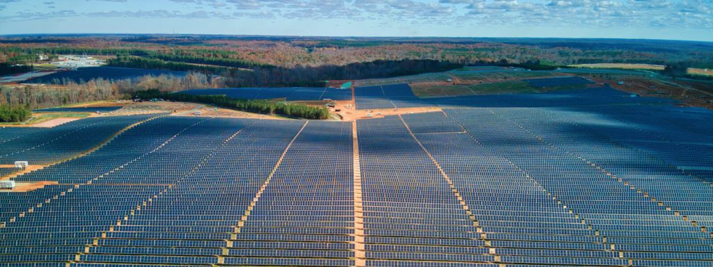 Solar farm site in Virginia