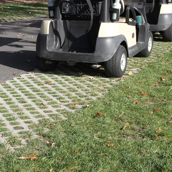 Turfstone is a permeable paver that can be used for golf cart paths