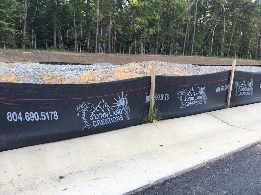 Black Logo Silt fence