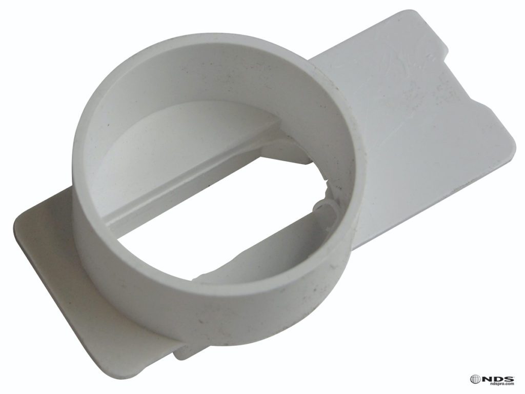 Micro channel drain 1.5” spigot end outlet, white