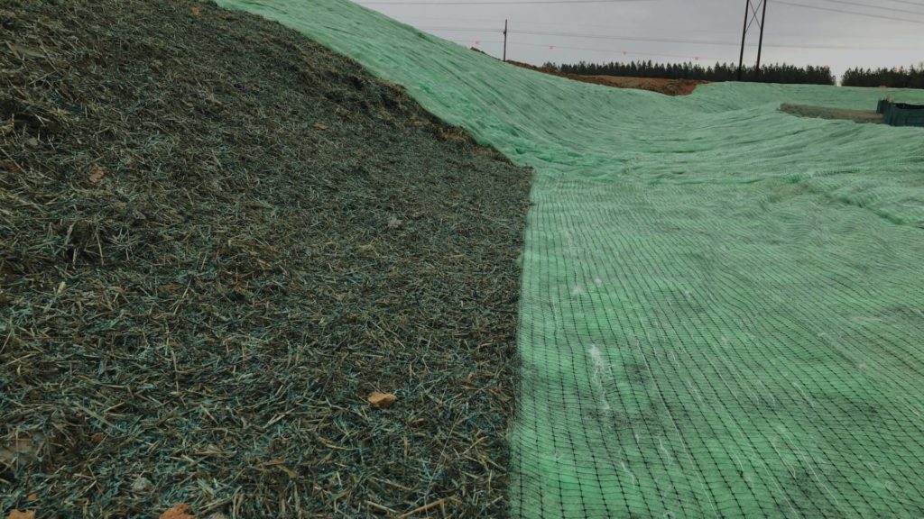 Hydromulch and turf reinforcement mat