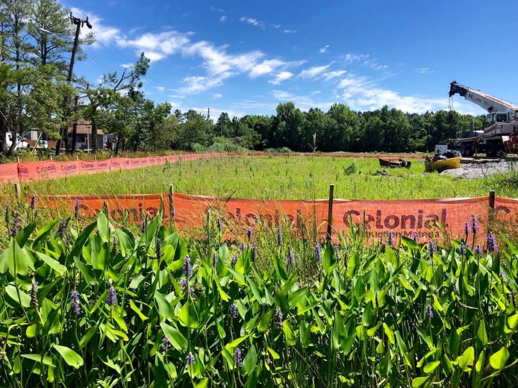 Logo Silt Fence at Sandbridge Road Bridge Replacement