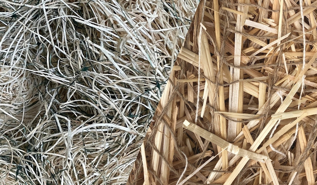 Curlex fibers and straw fibers