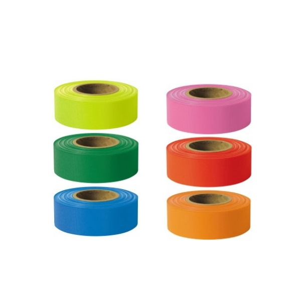 Multiple colors of flagging tape