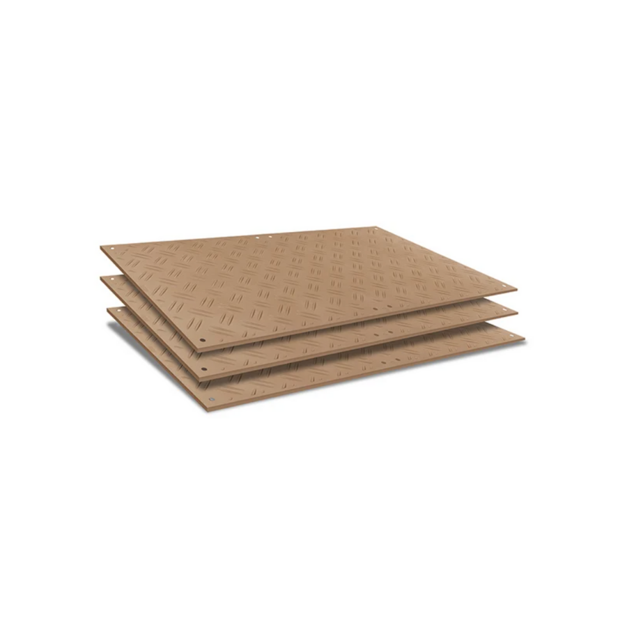 Beige composite ground protection