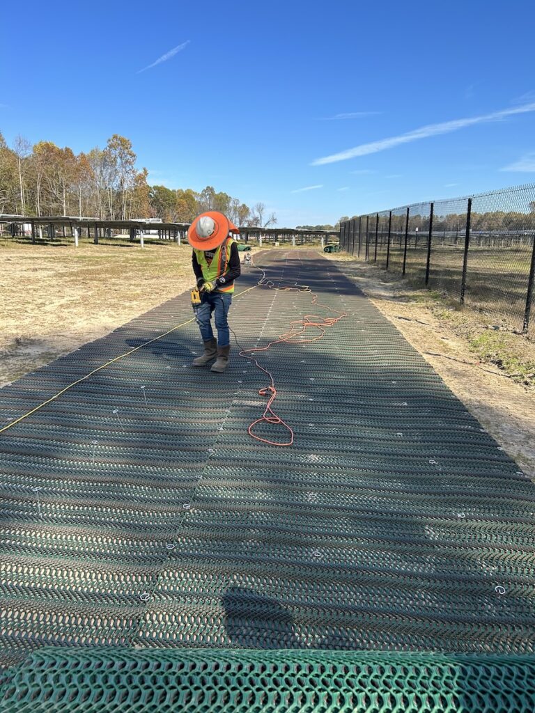 GP Flex ground protection at Rochambeau Solar