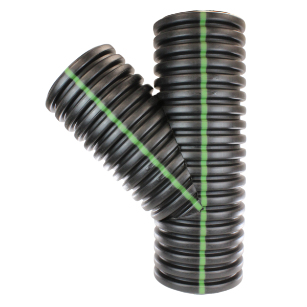 HDPE Double Wall Fabricated Wye, soil tight