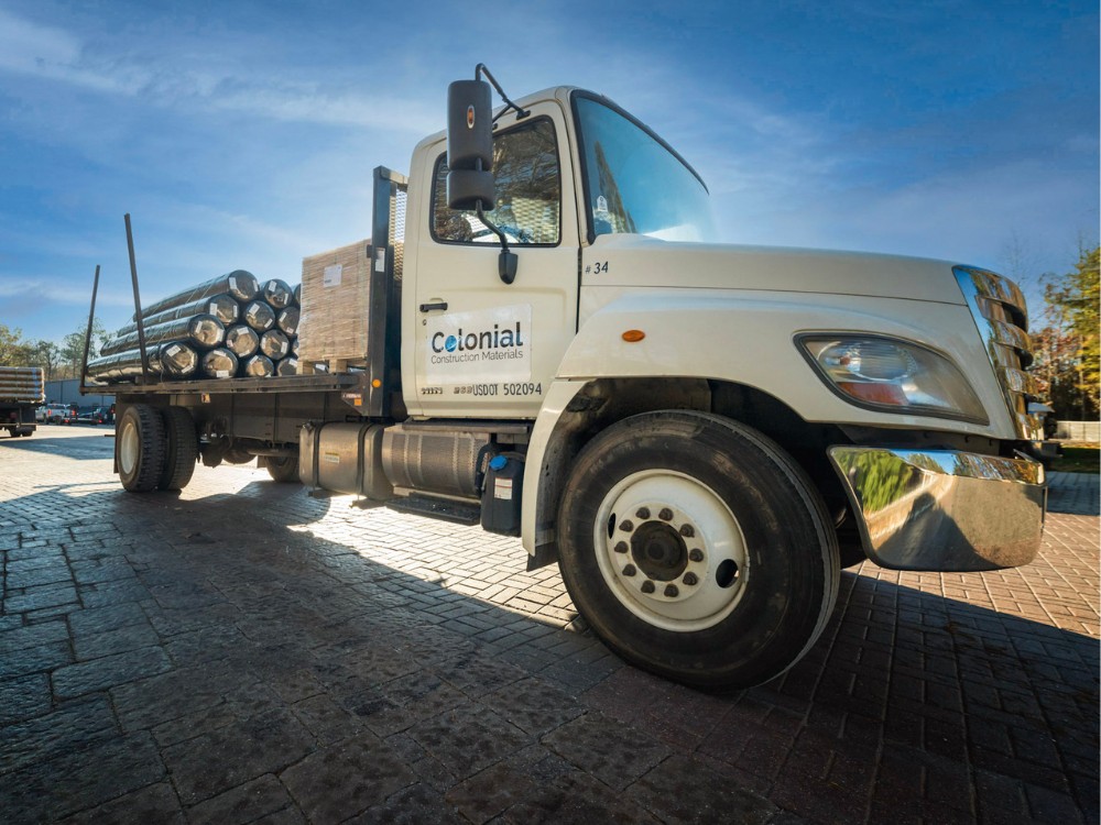 Colonial Construction Materials truck