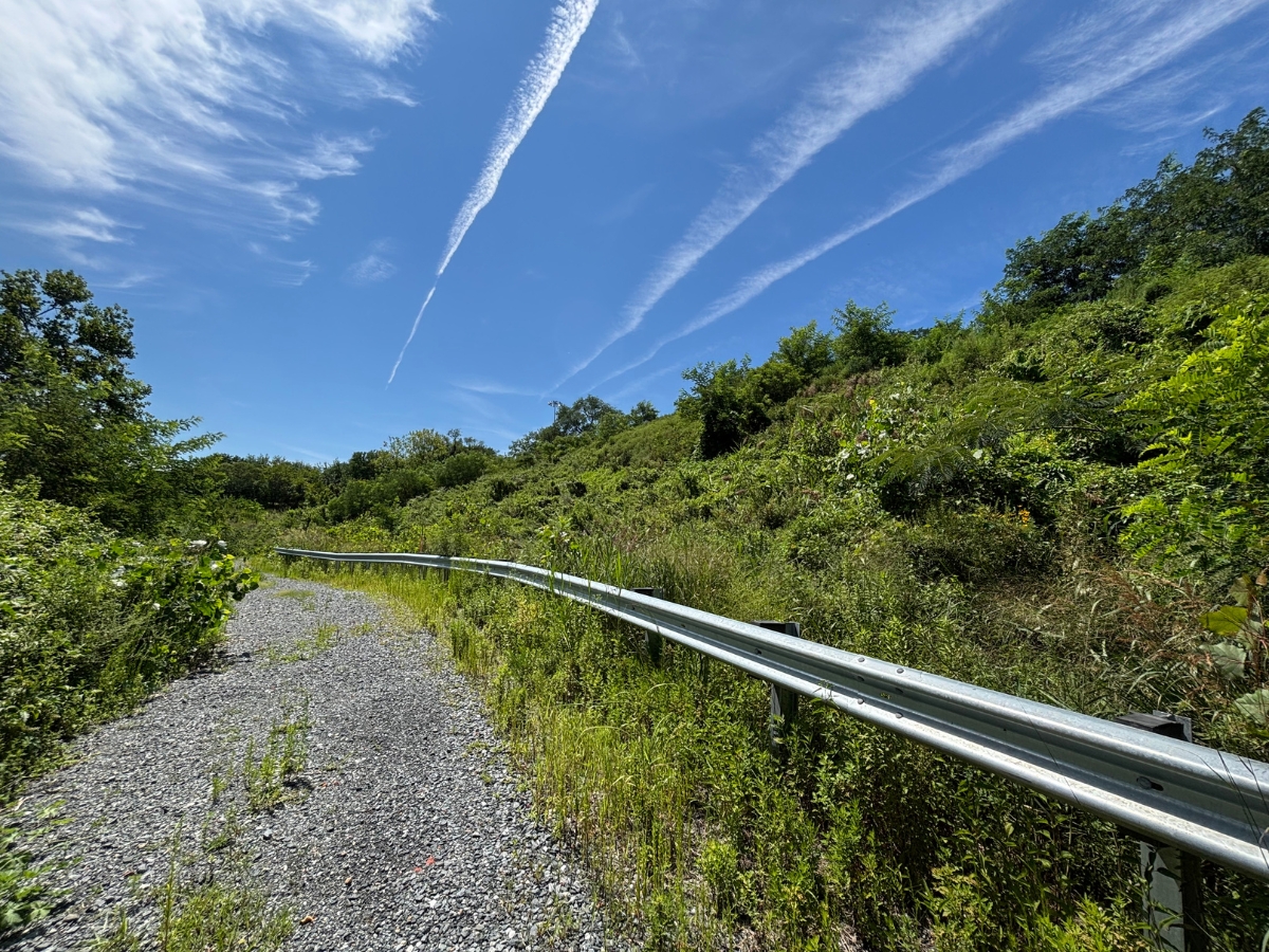 Closed landfill after remediation