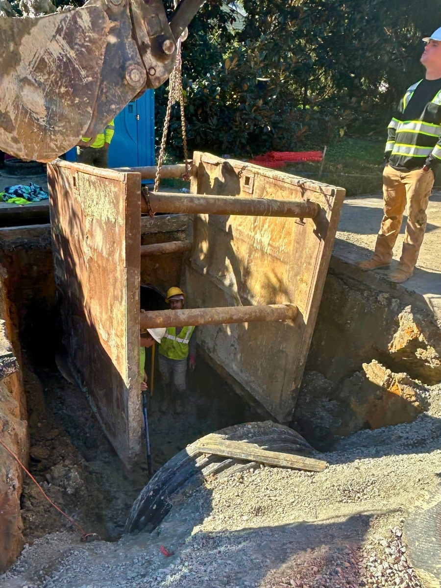 SRPE pipe installation