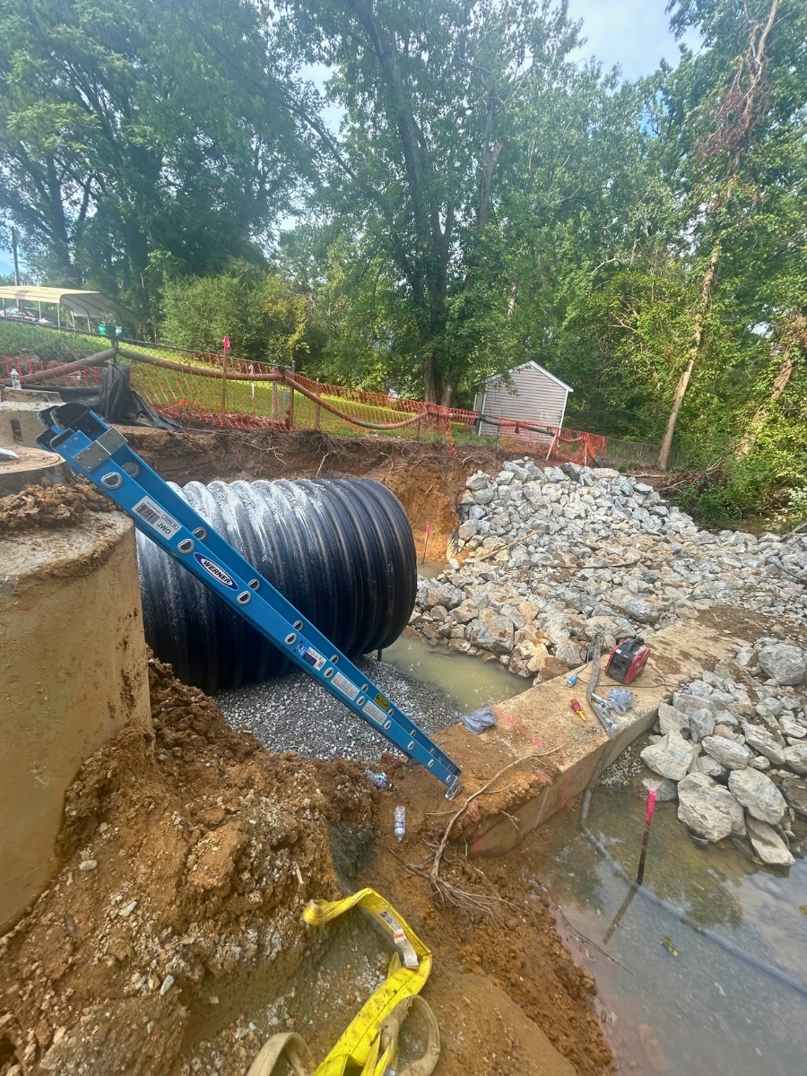 SRPE pipe installation