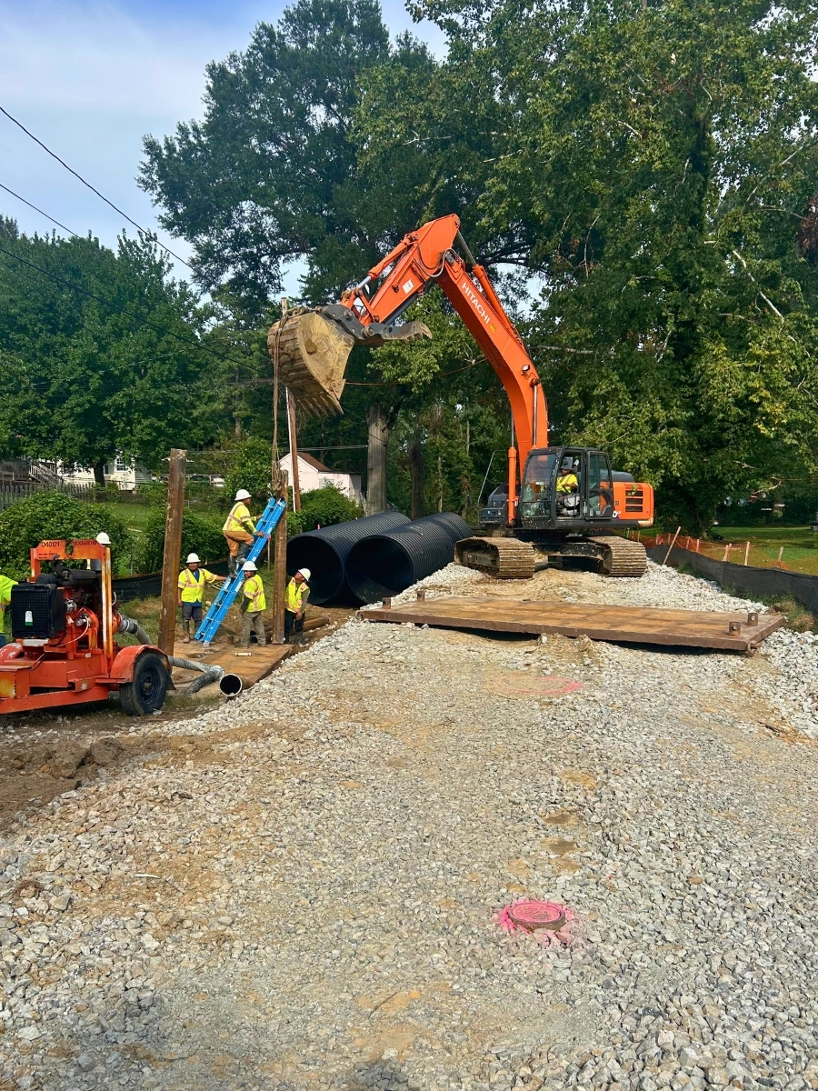 SRPE pipe installation